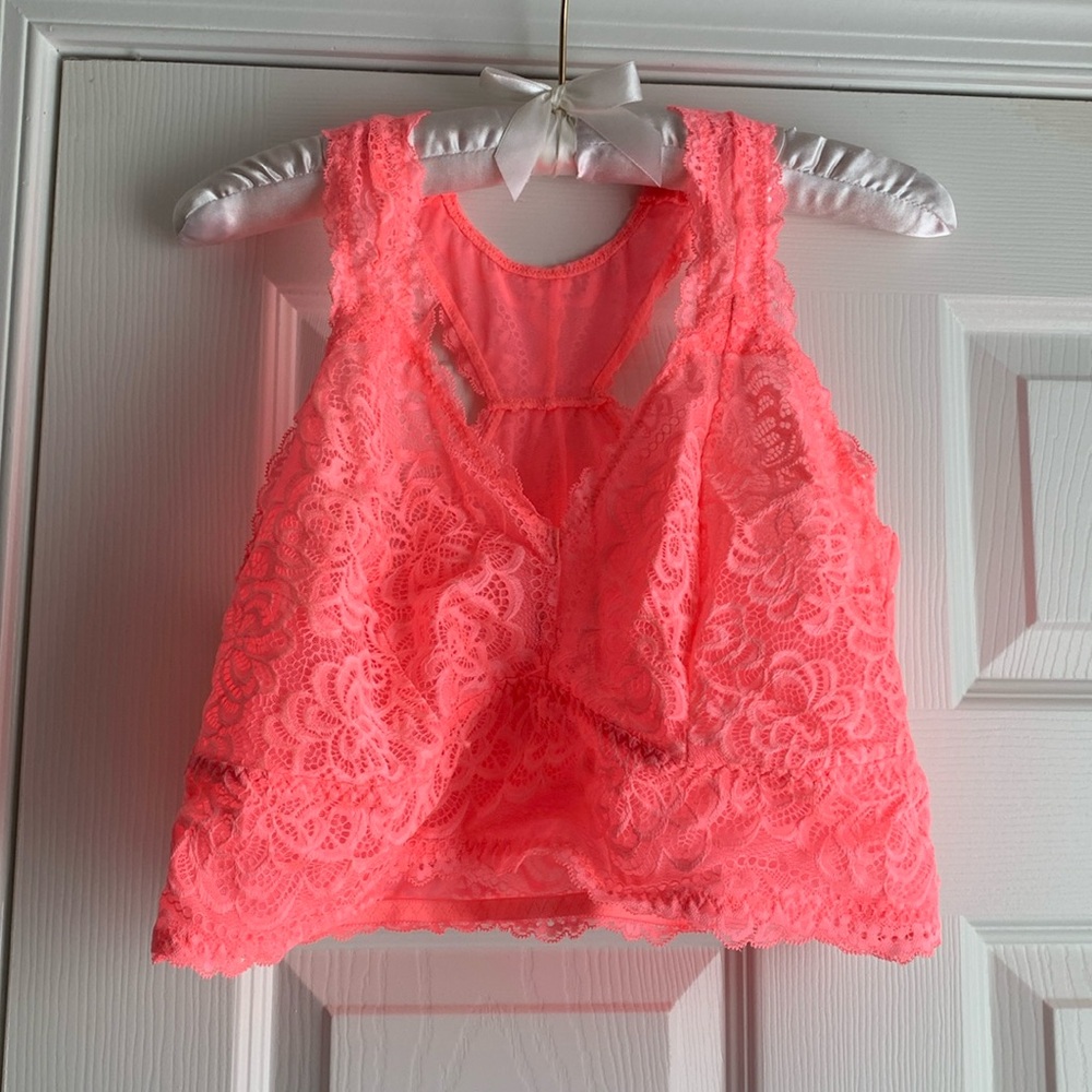 Torrid 2X Coral Lace Racerback Bralette, NWT